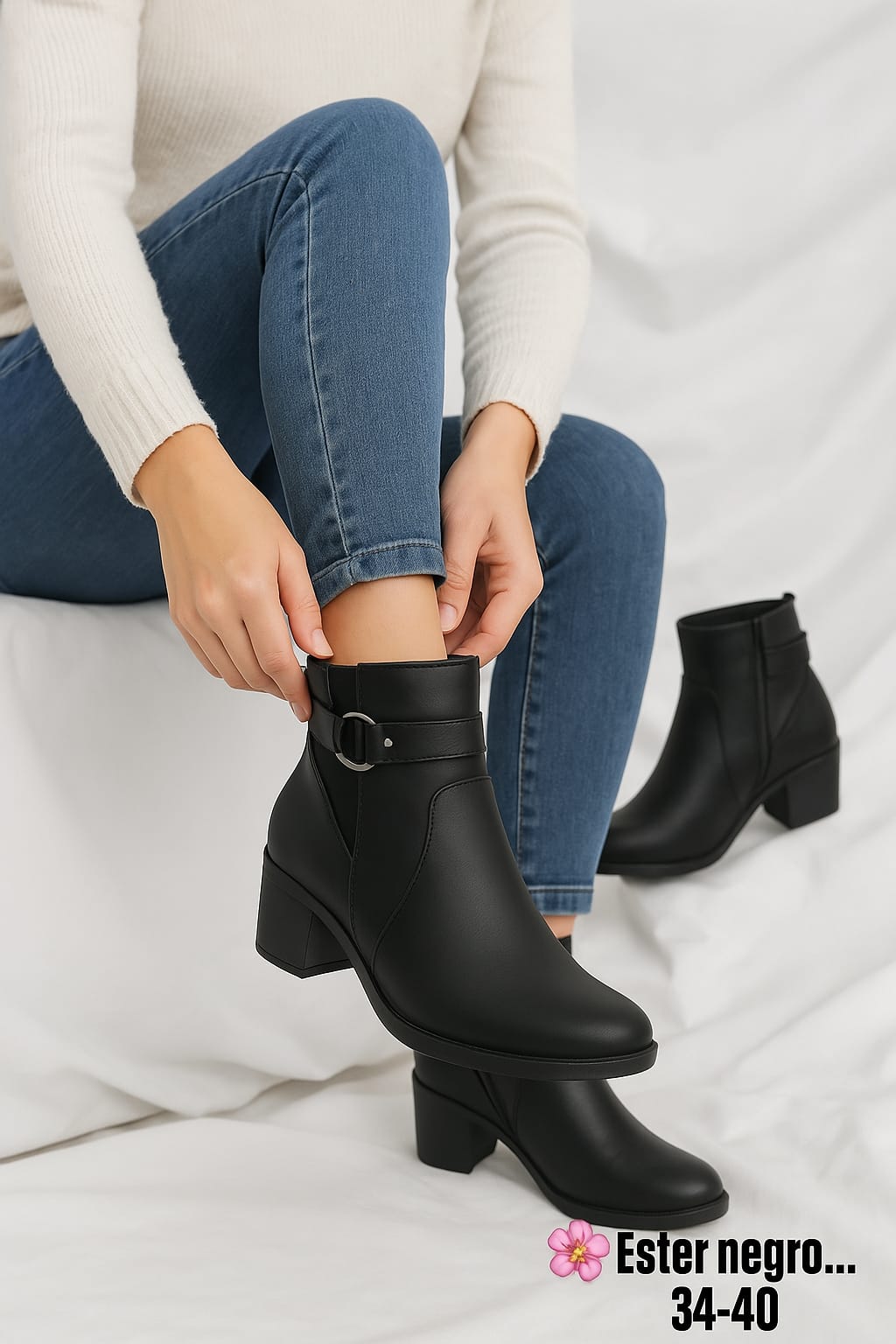 BOTIN EN CUERO PARA DAMA