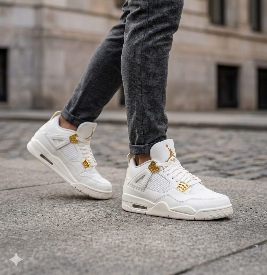 BOTAS RETRO 4 BLANCO